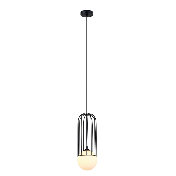 Lampa wisząca Simon 90 cm stalowa czarna