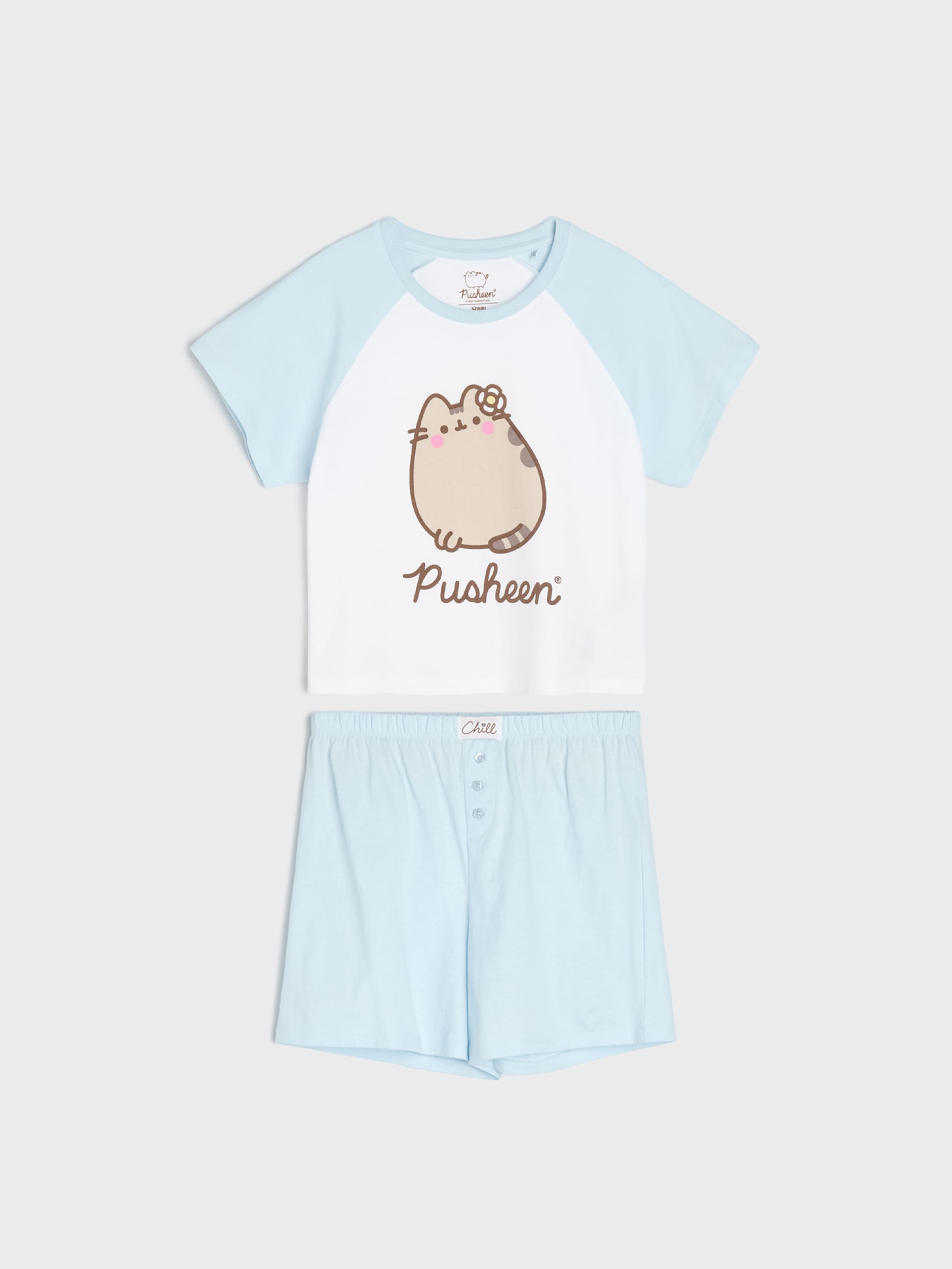 Bawełniana piżama dwuczęściowa z nadrukiem Pusheen the Cat