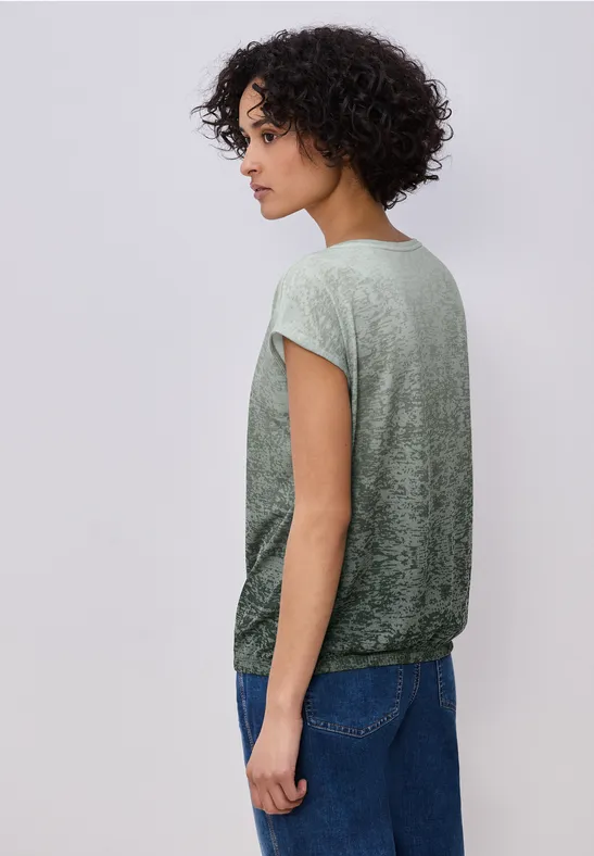 Dropped Shoulder Shirt im Ausbrenner-Look