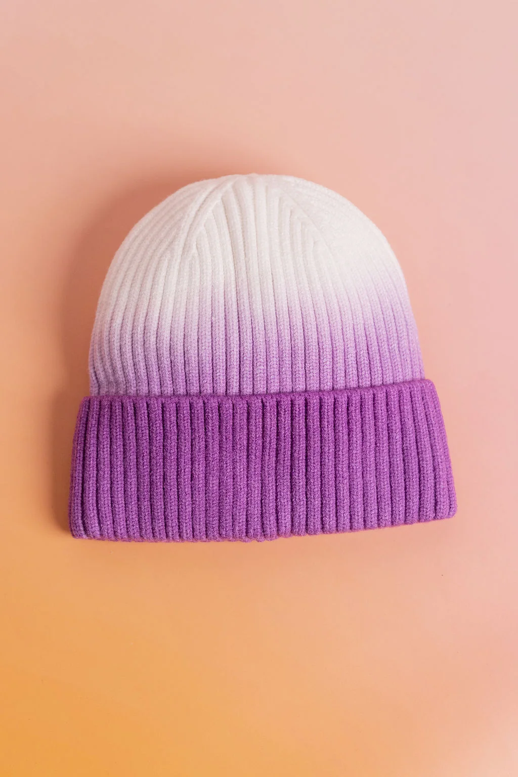 Ombre Beanie in Purple