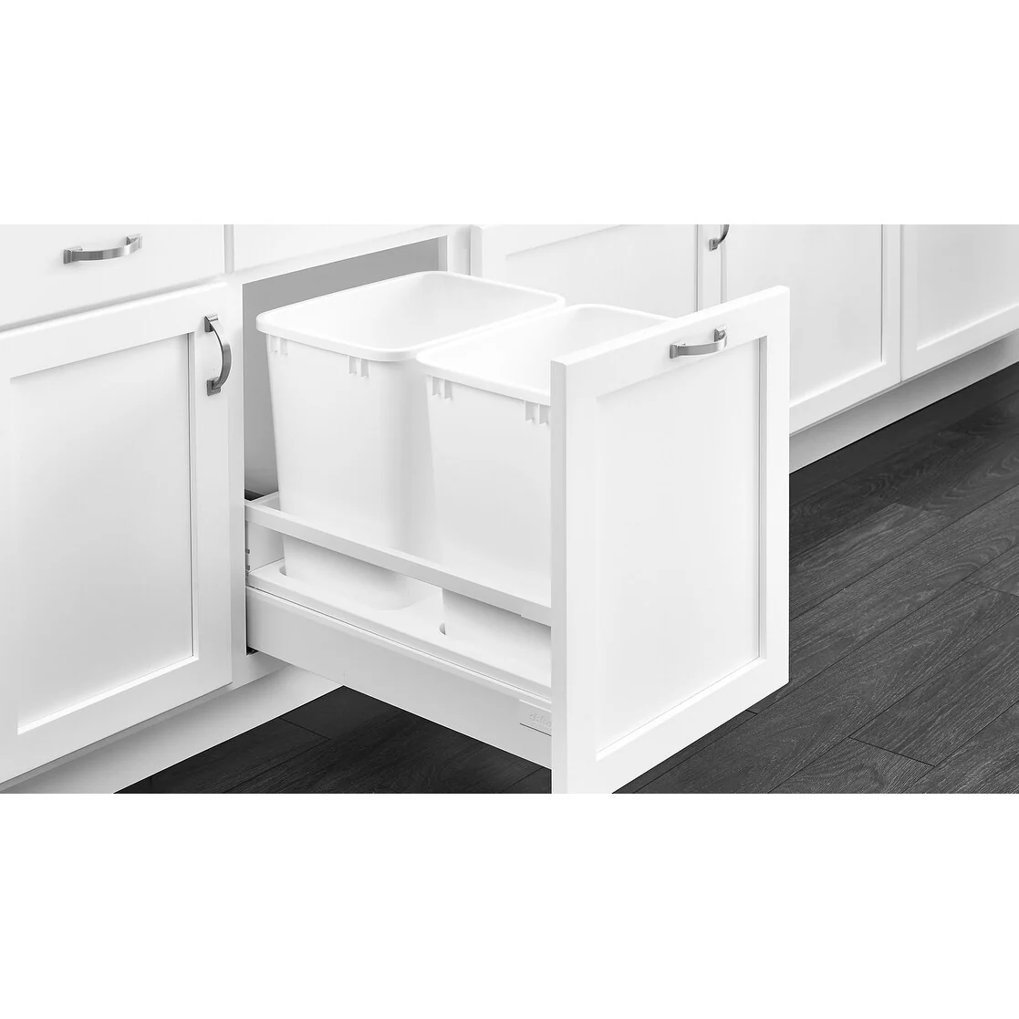 Rev-A-Shelf TWCSC Series TANDEMBOX Bottom Mount Double Bin Trash Can