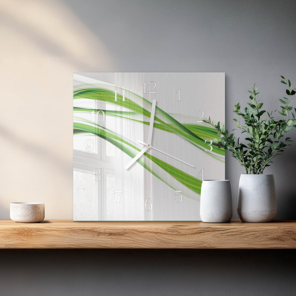 Zegar art 30x30 Abstrakcyjne Linie grafika kolory design moderna