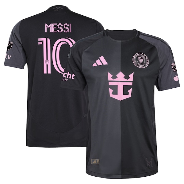 Lionel Messi Inter Miami CF adidas 2025 The Fortitude Kit Authentic Player Jersey - Black/Blue/Light Pink