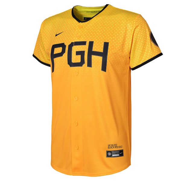 Roberto Clemente Pittsburgh Pirates Nike Preschool 2023 City Connect Replica Player Jersey - Gold