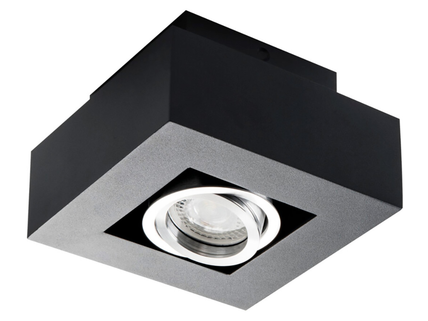 Lampa natynkowa Stobi aluminiowa 14,3 cm czarna