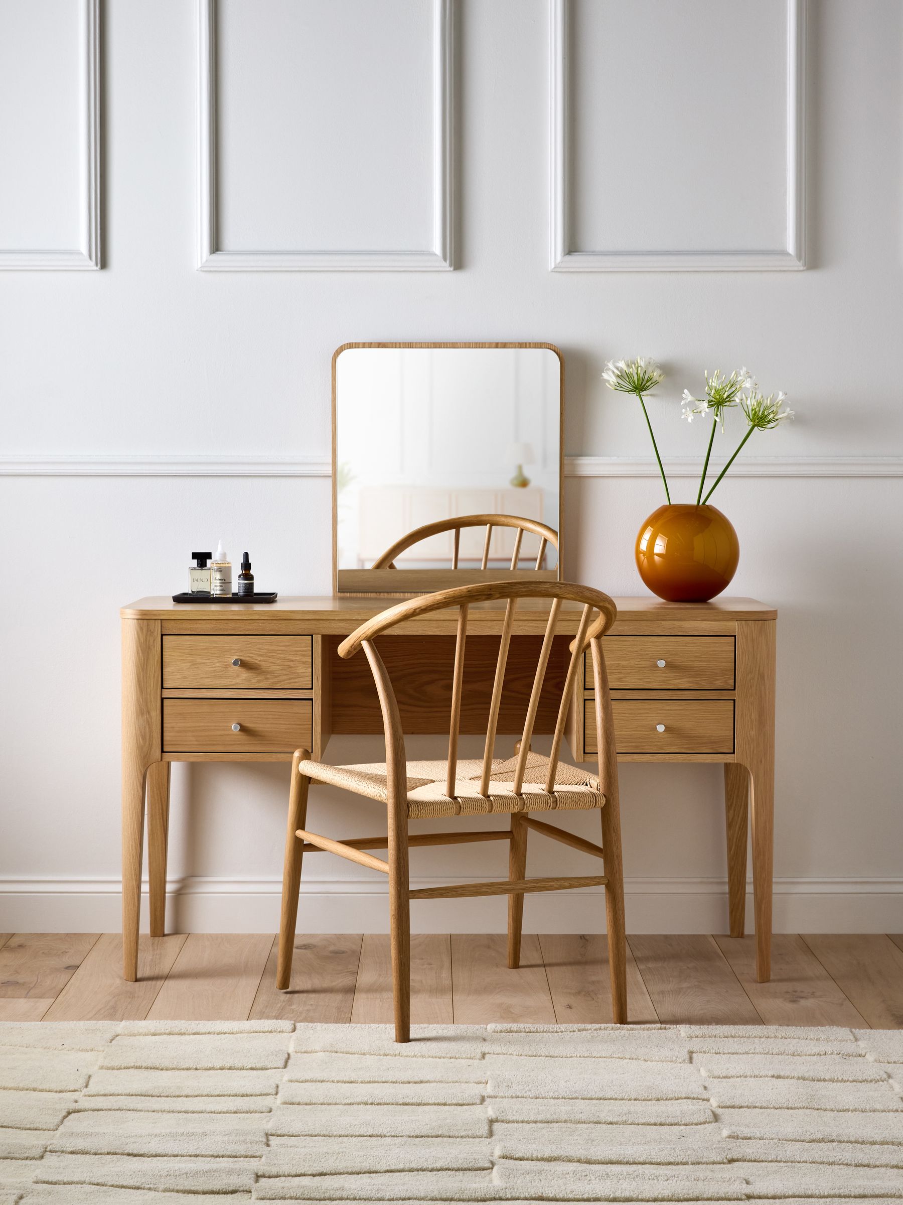 Jasper Conran London Oak Belgrave Console Dressing Table
