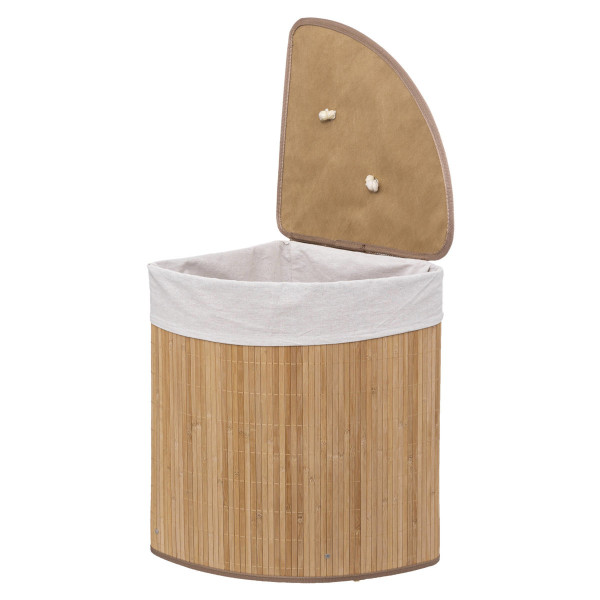 Kosz na pranie BAMBOO narożny, 48 l