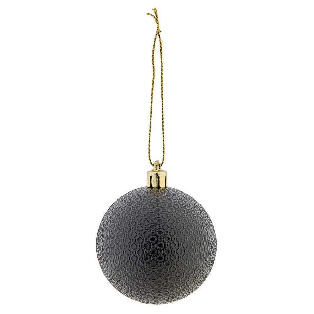 Boule de No&euml;l à motif relief brillant