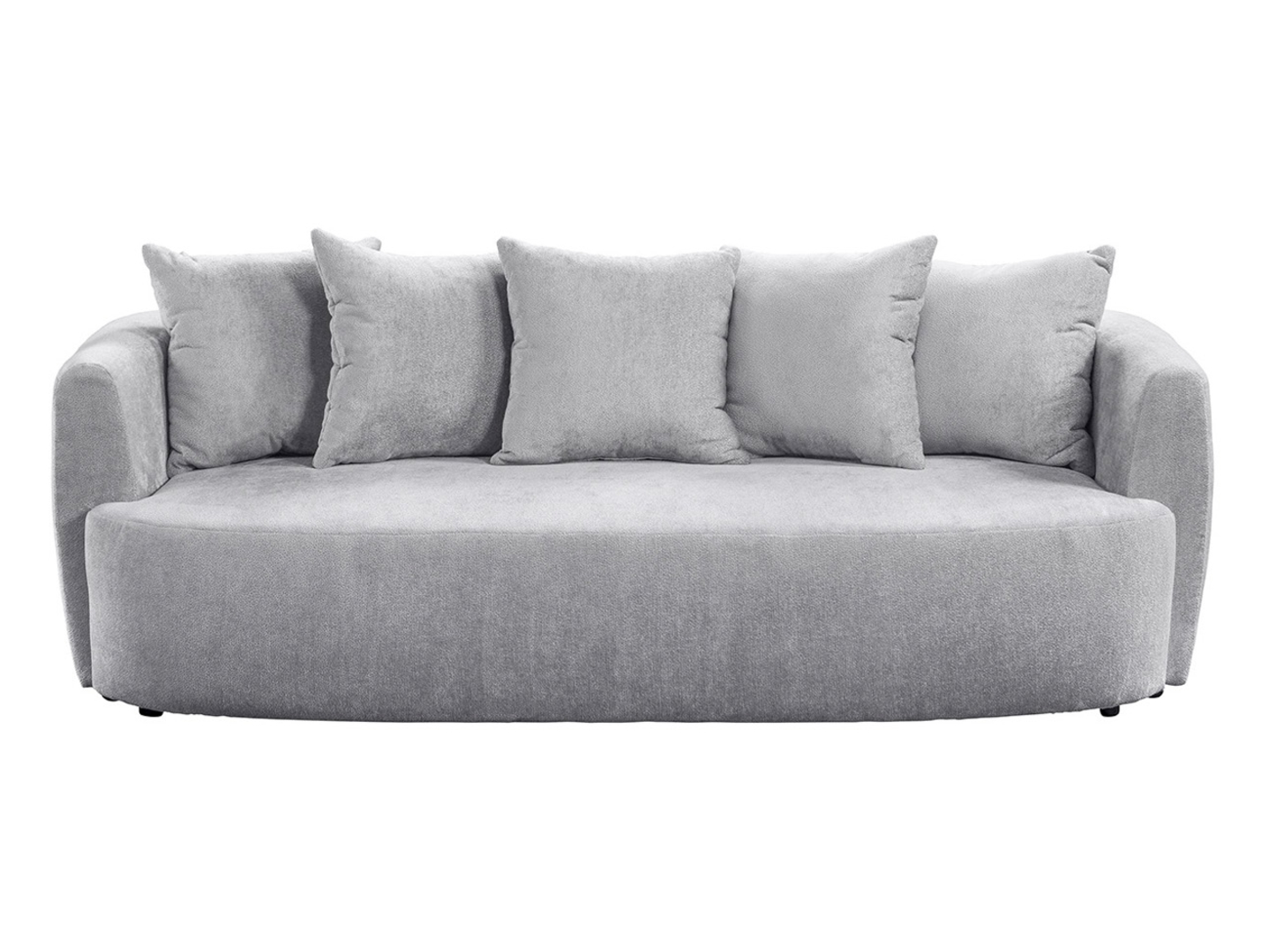 Sofa trzyosobowa Montego rozkładana z pojemnikiem szara