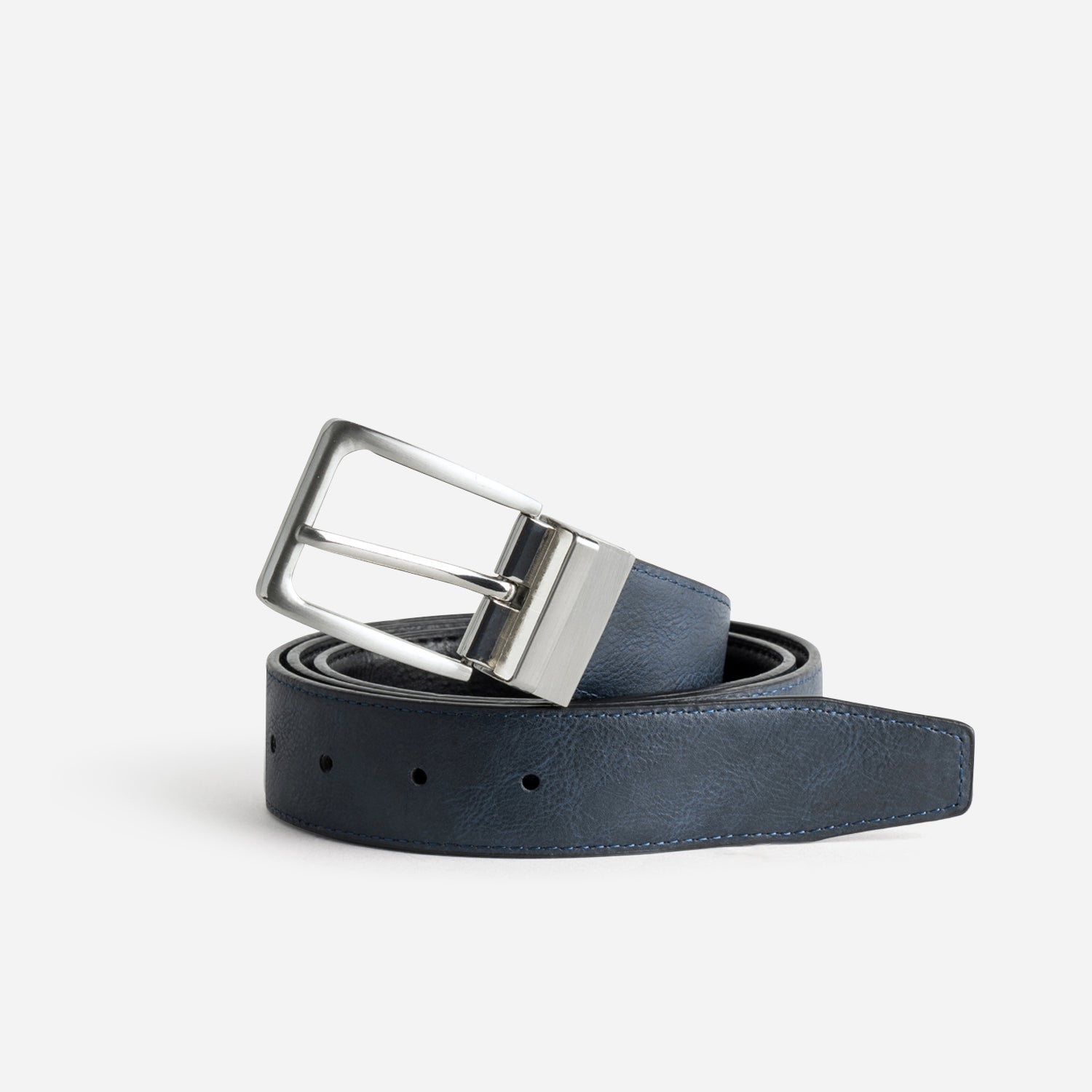 Ceinture homme réversible noire et marine
