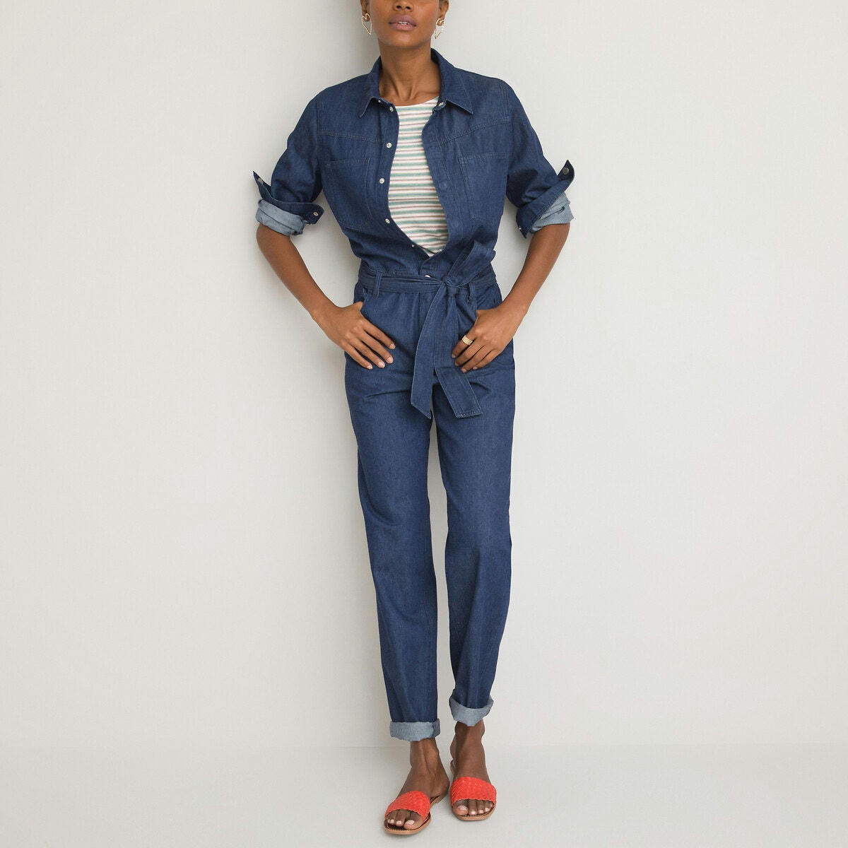 Combinaison-pantalon en denim