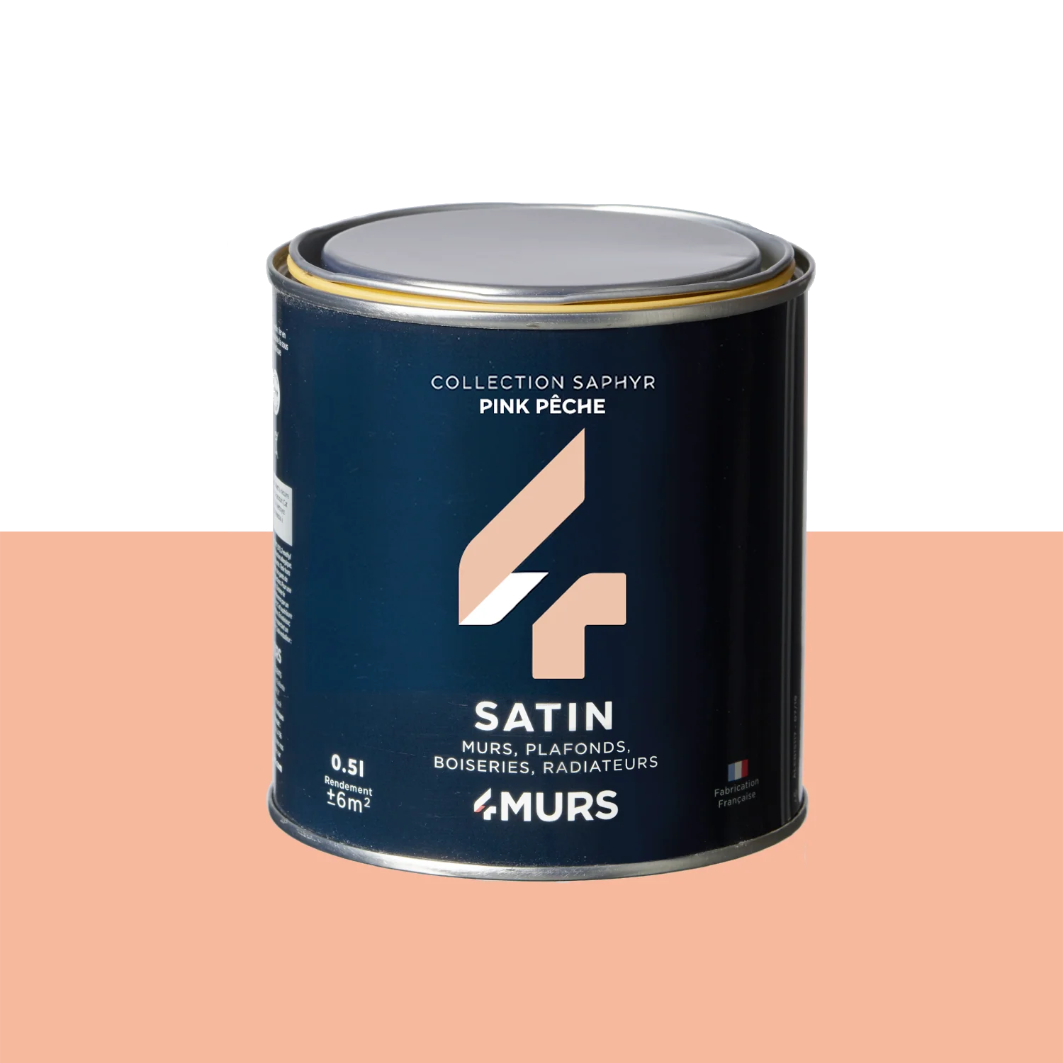 Saphyr Peinture Peinture Pink pêche Satiné 0,5 L