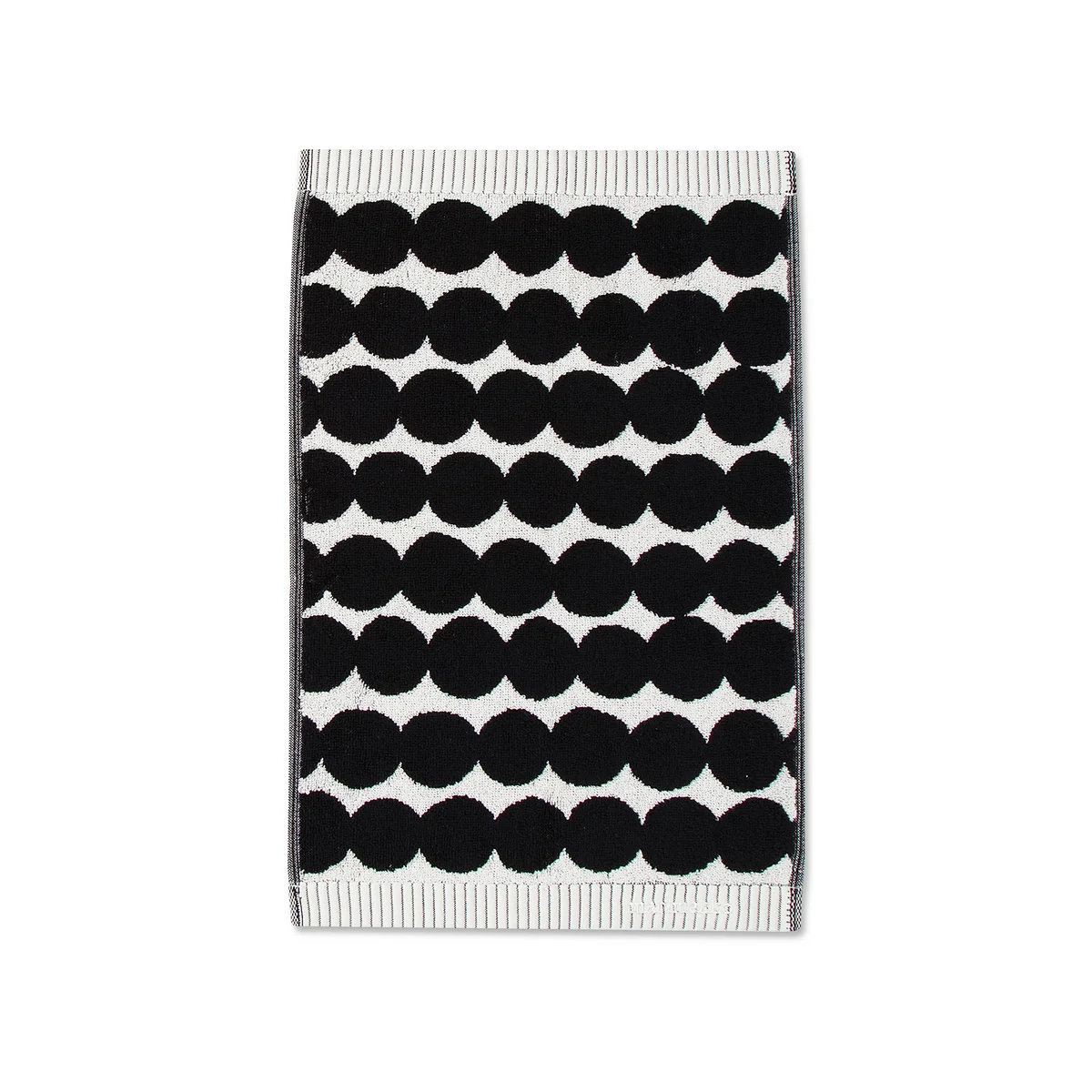 Marimekko - Räsymatto Gästehandtuch 30 x 50 cm, weiß / schwarz