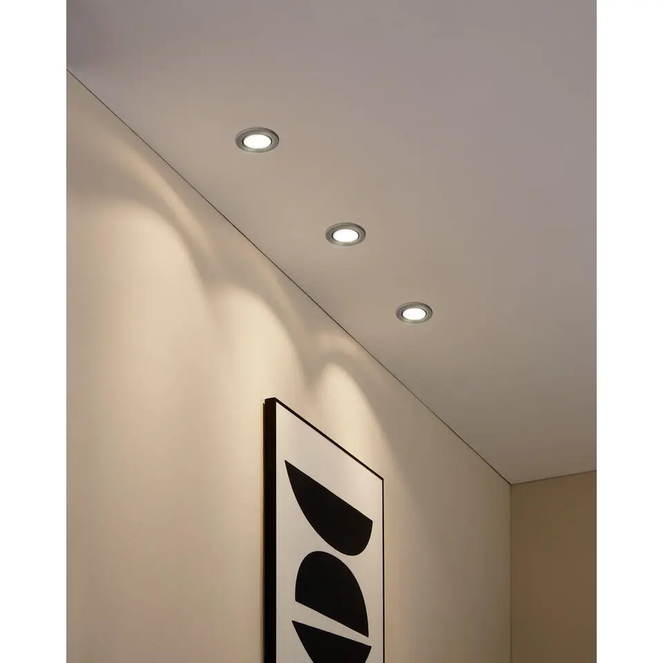 EGLO Agulo inbouwspot - 7x - &Oslash;86 - GU10 - Nikkel mat