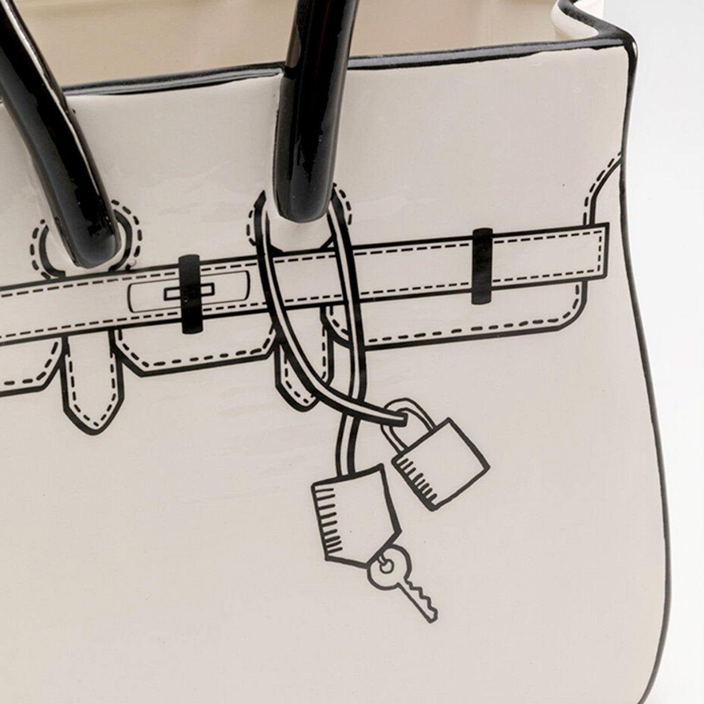 Vaas Favola tas wit en zwart Kare Design