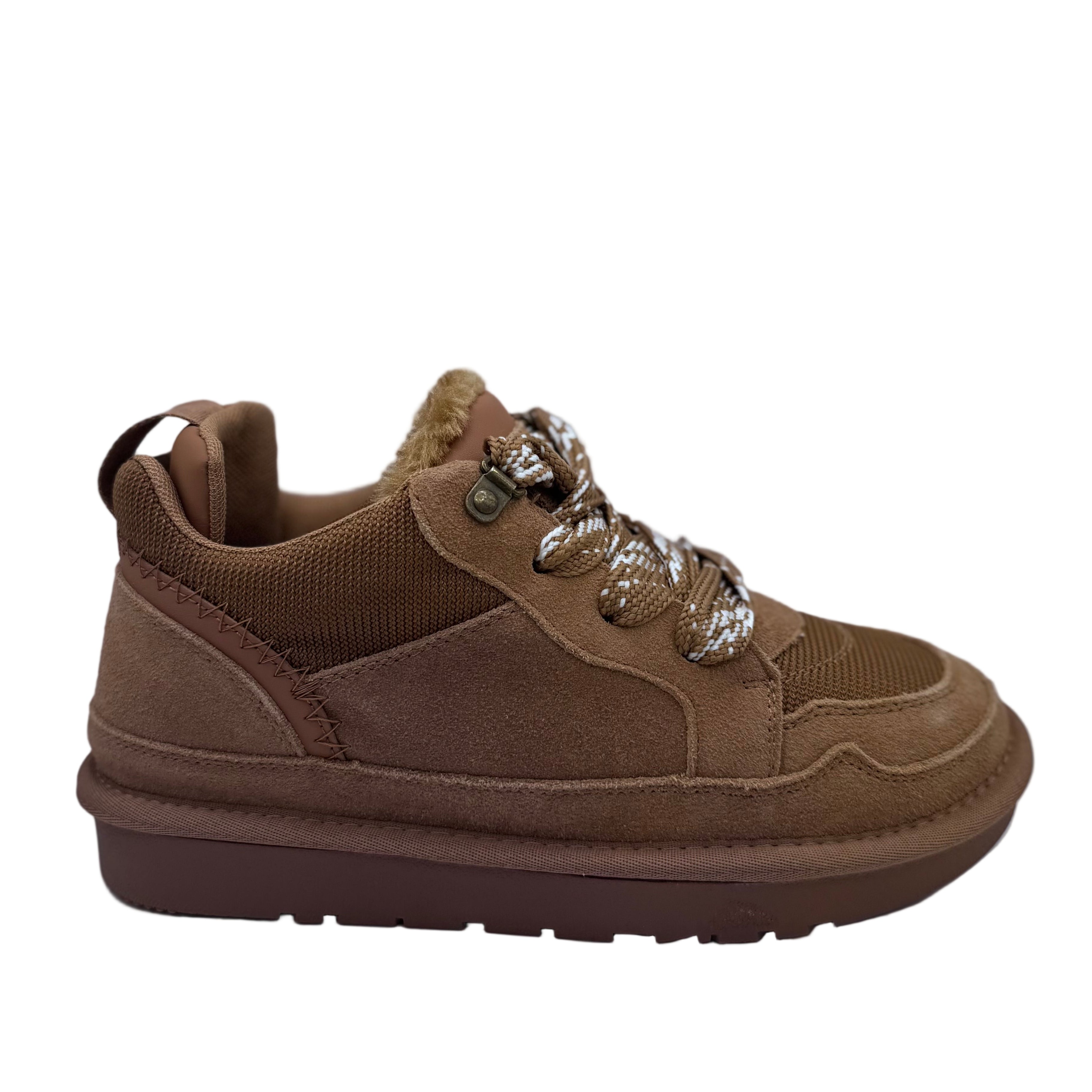 SNEAKER VELOURSLEDER MIT WARMFUTTER