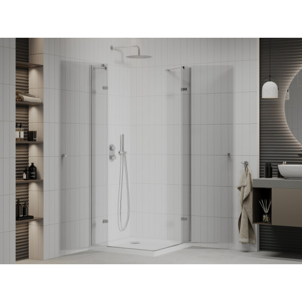 Kabina prysznicowa z brodzikiem Mexen Duo 70x70 transparent