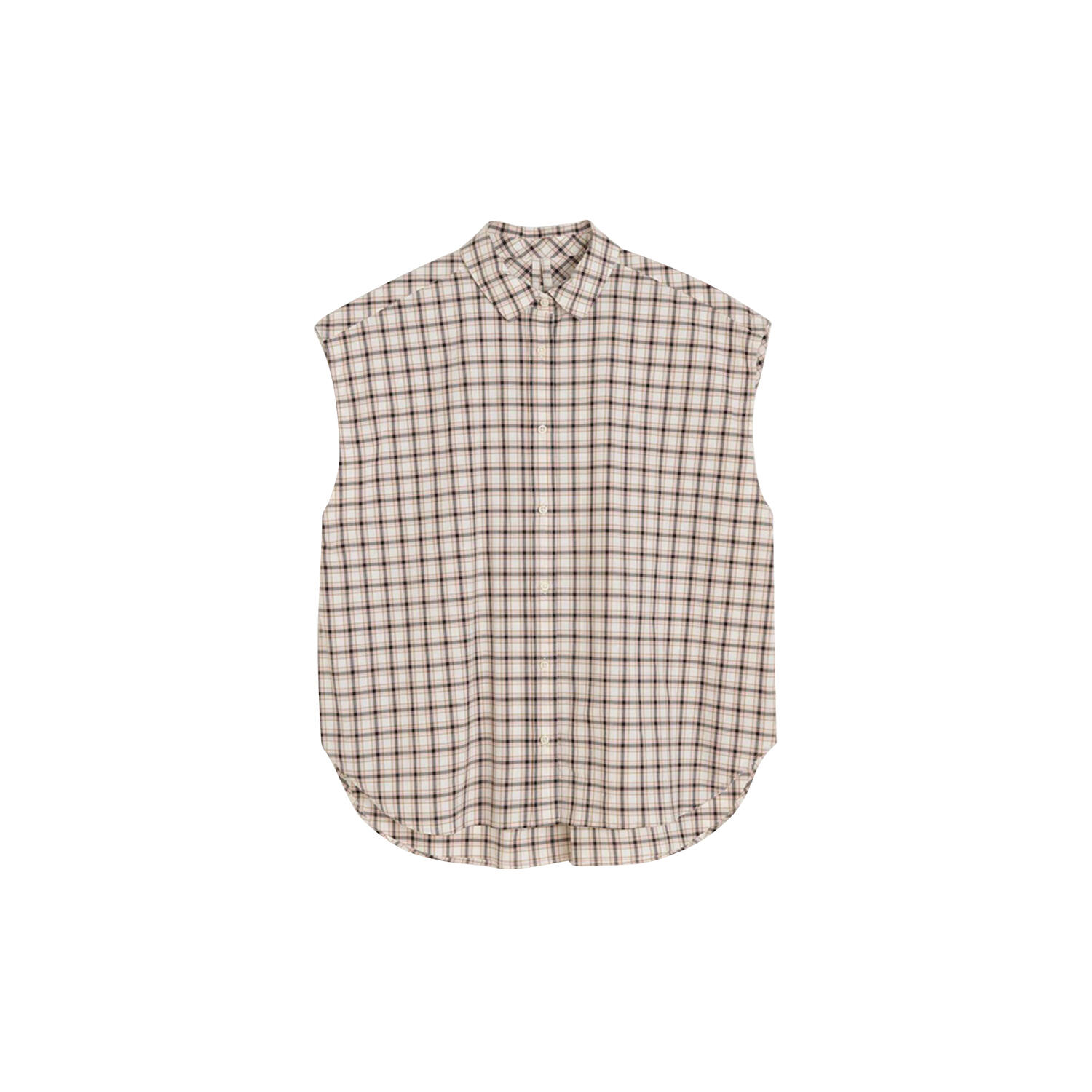 Camal Shirt Check, mix osaka