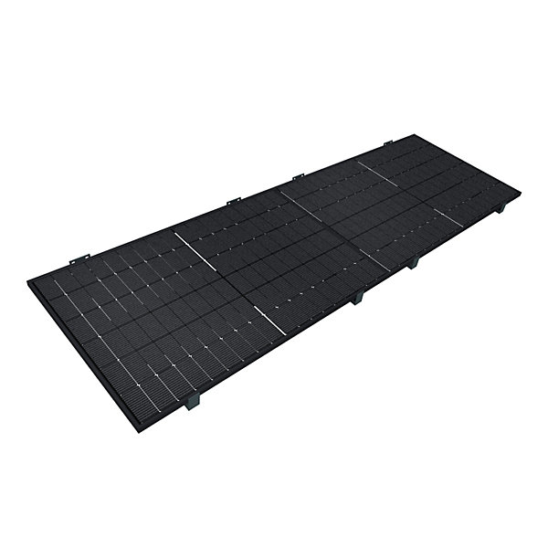 Auvent solaire MAHINA pose indépendante Gris Anthracite - 2 panneaux