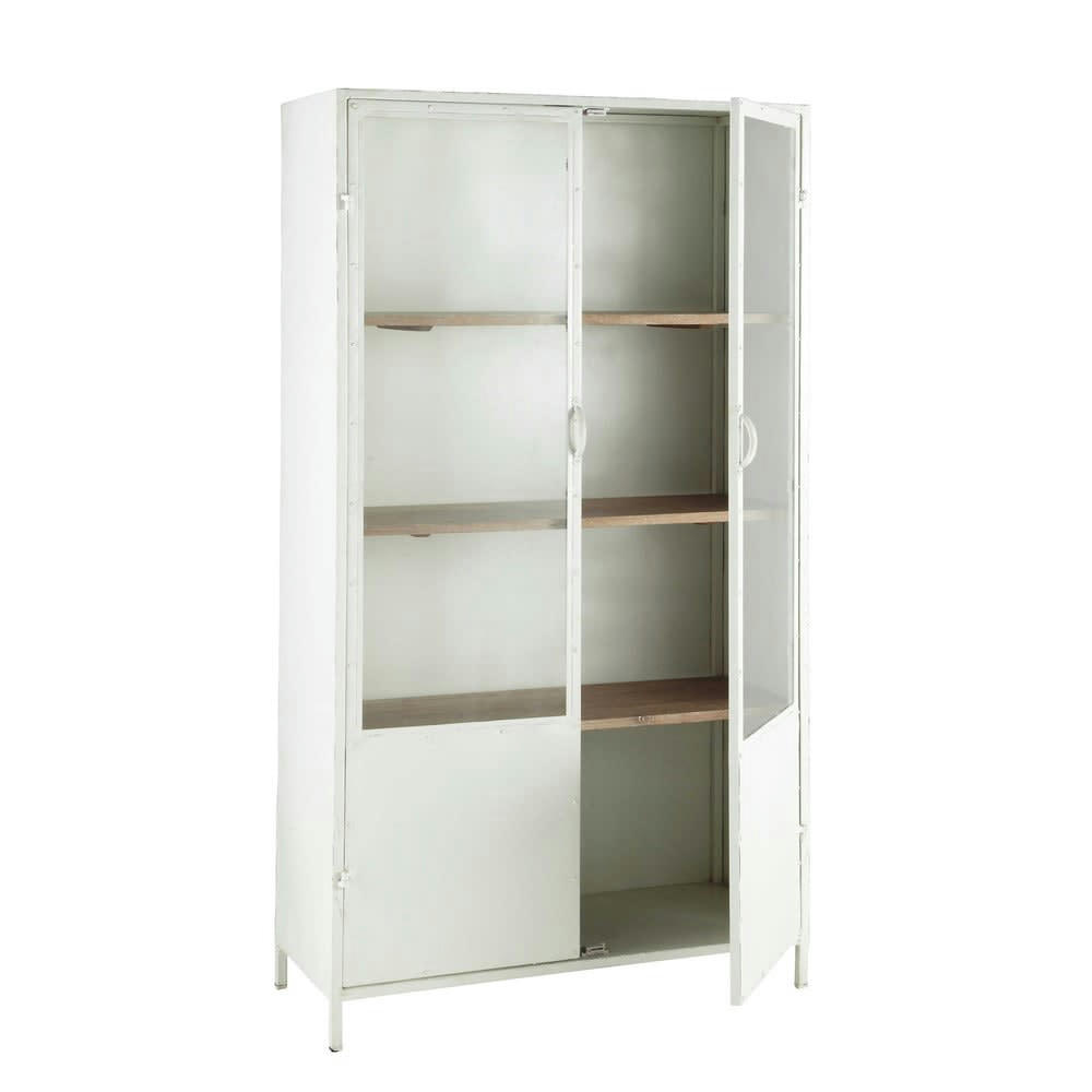 Copernic - Vitrine en métal blanche