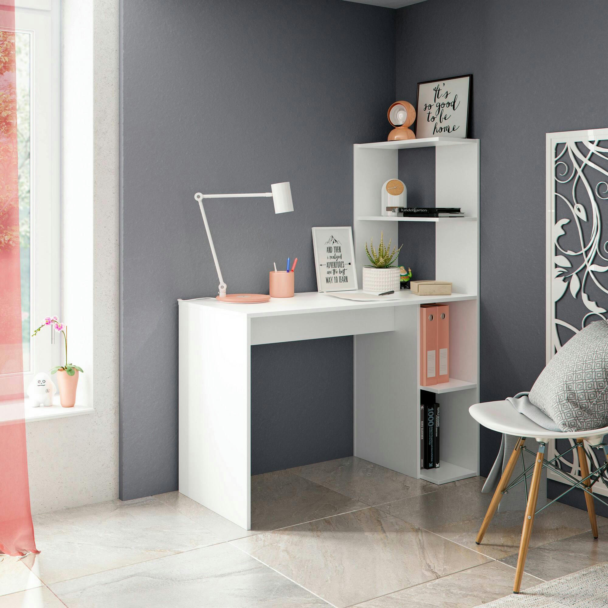 DLUP - Bureau effet bois blanc