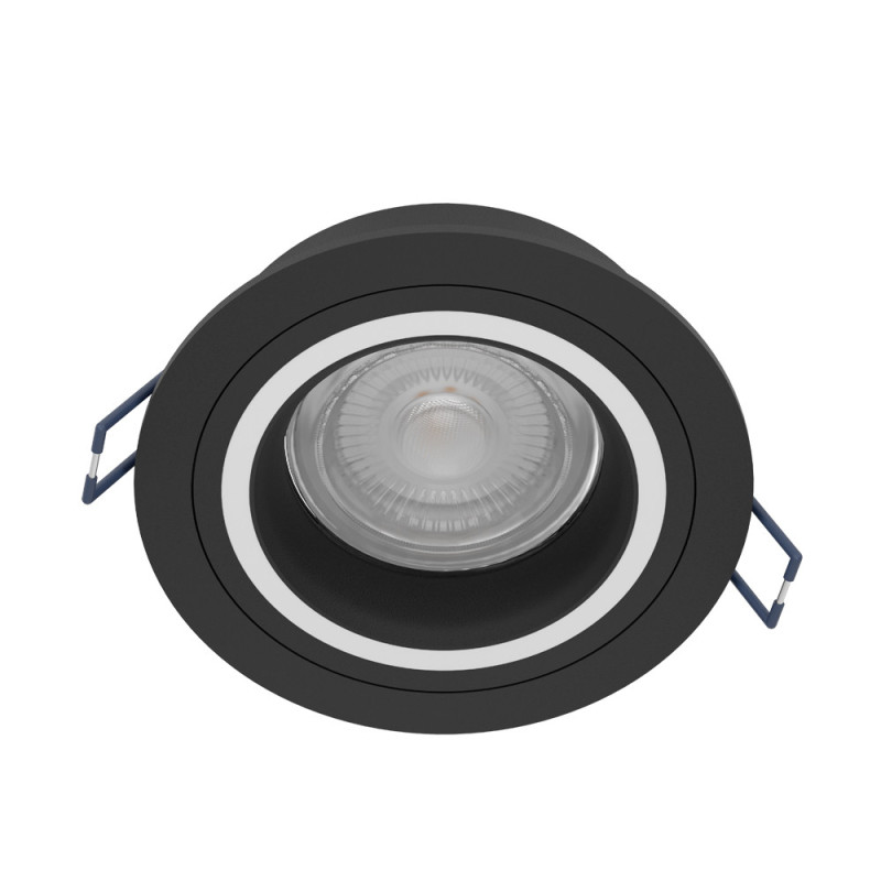 Spot encastrable LED Carosso rond noir connecté RGB IP20 345 lm 4,7 W EGLO