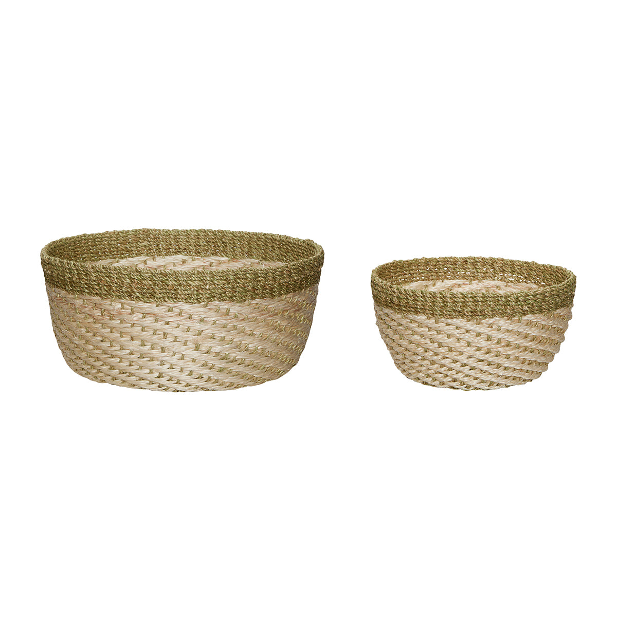Hübsch manden Palm - abaca - ø26xh13, ø31xh14cm
