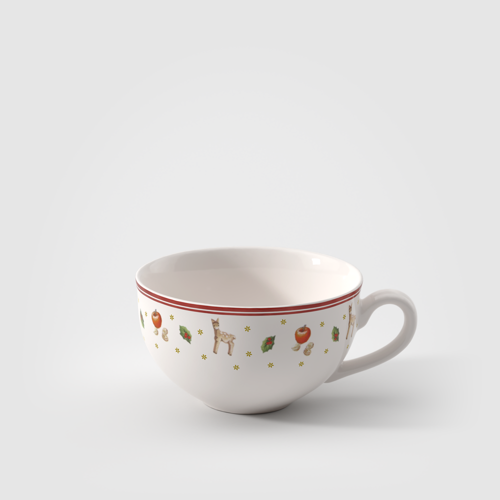 Toy's Delight Latte cup - Red, 8.8 oz, Premium Porcelain