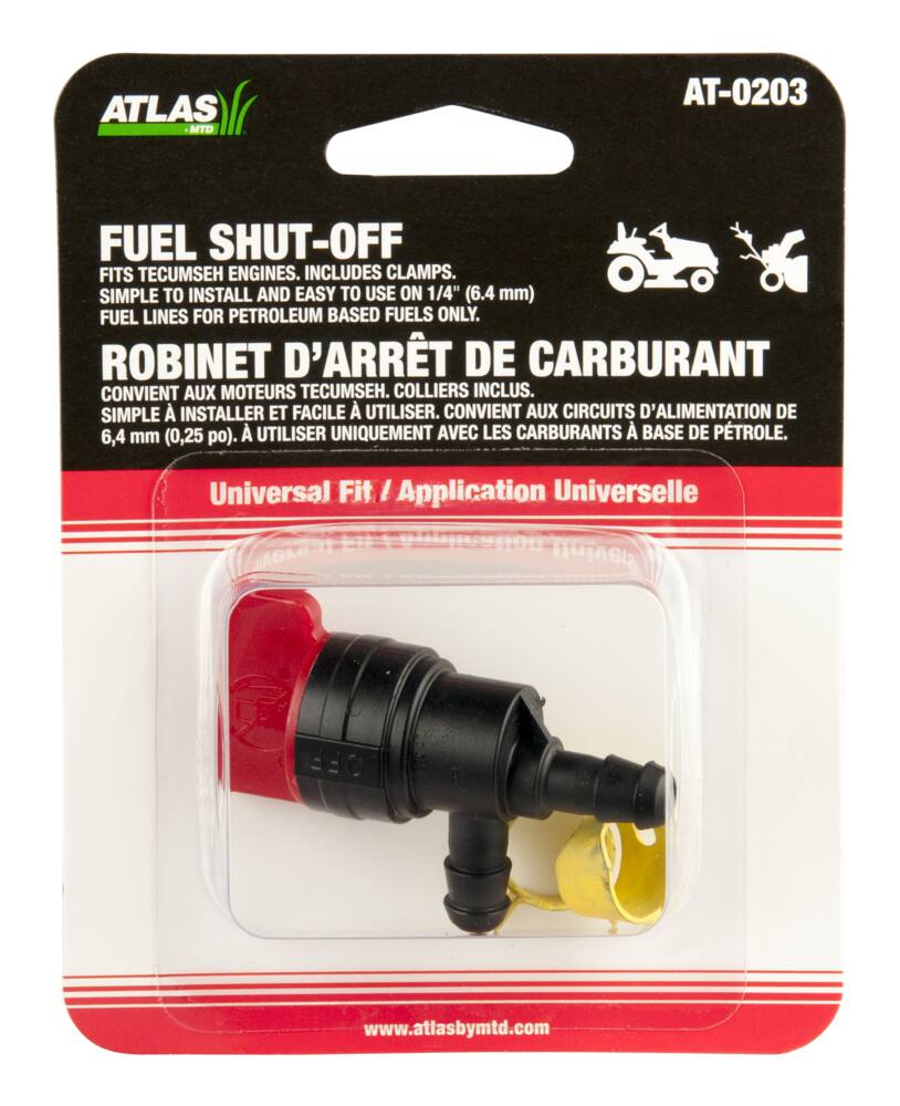 Atlas Fuel Shut Off Valve for Petroleum based fuels only, Plastic