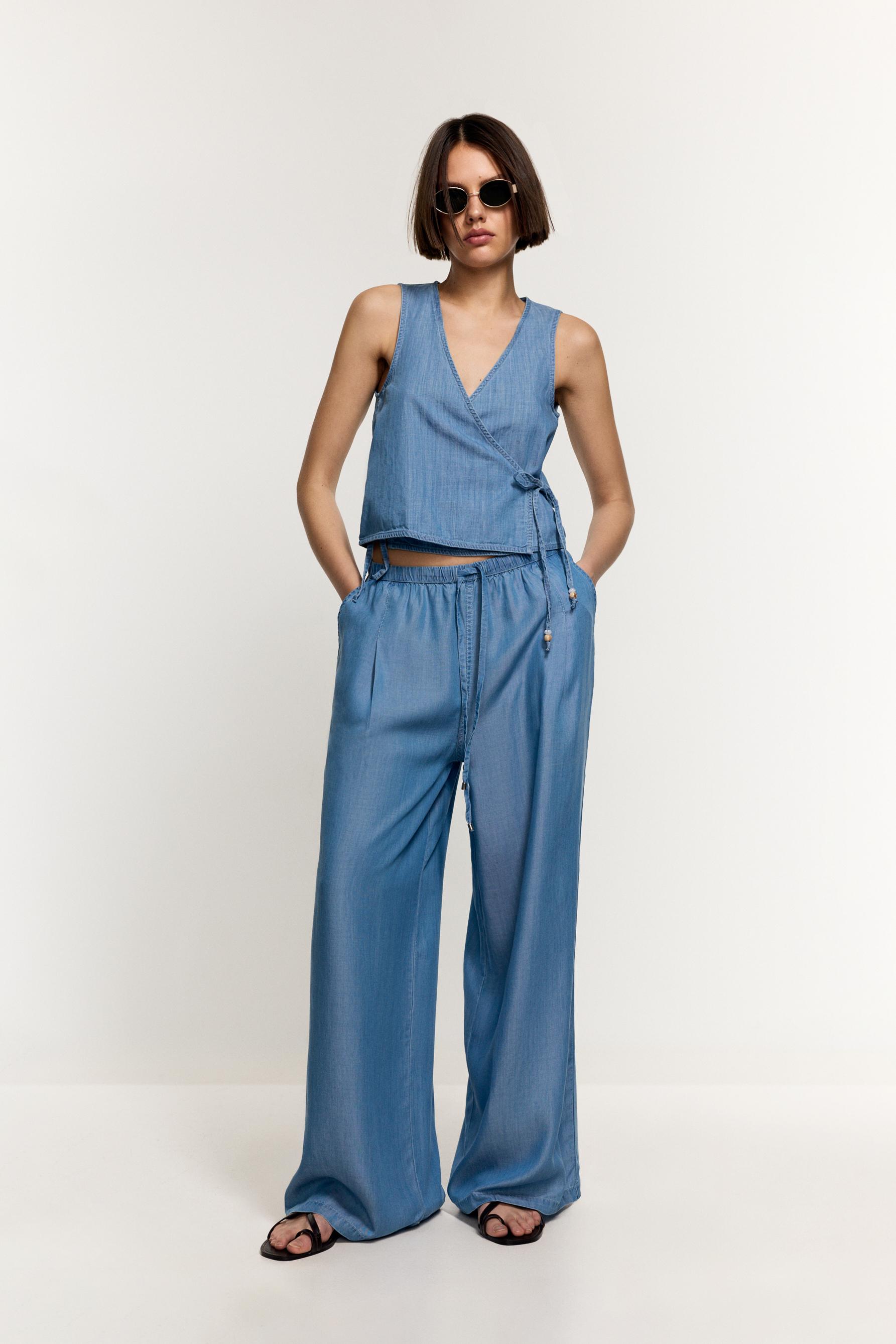 Jeans wide leg ligero