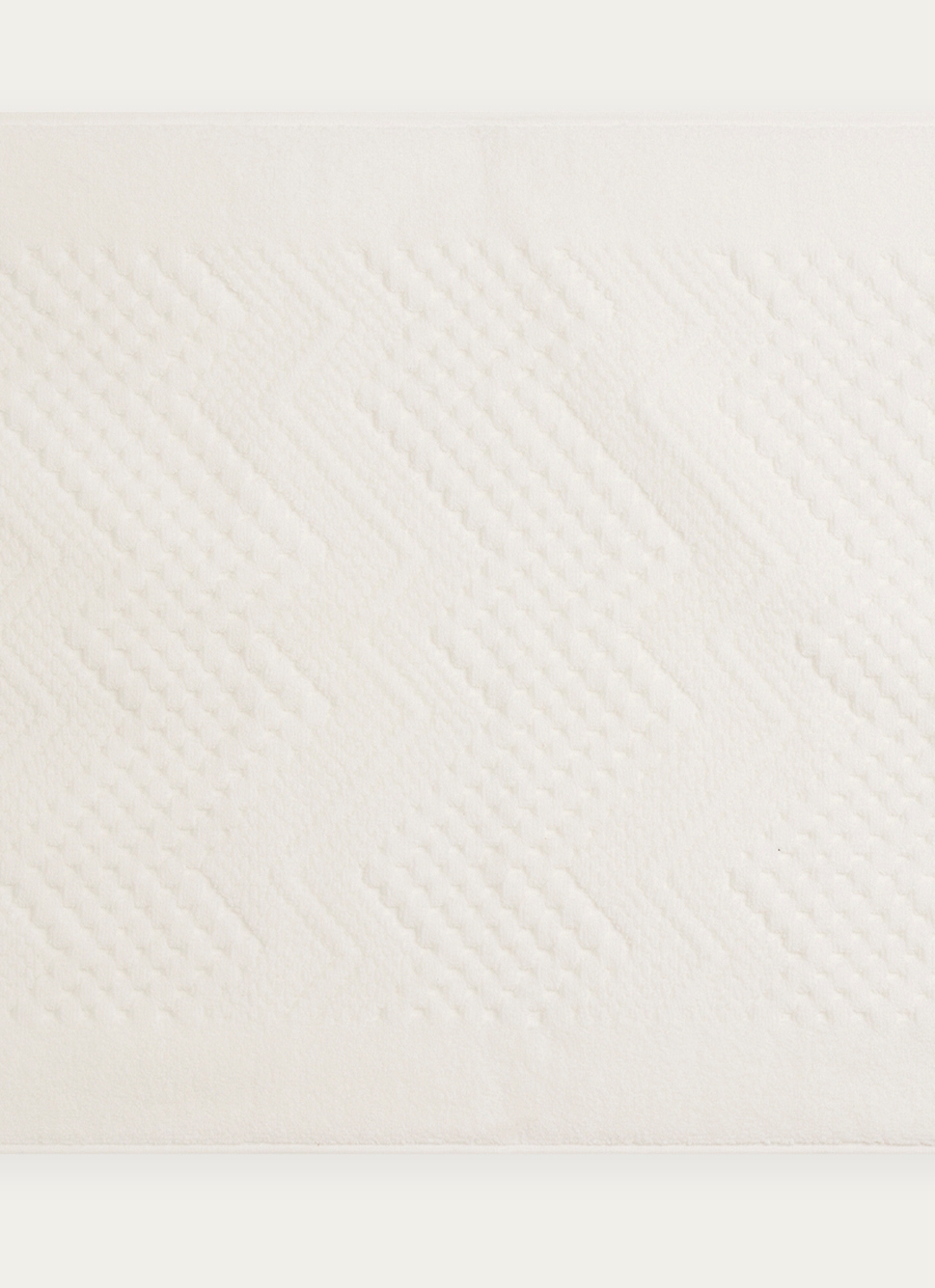 TAPIS DE BAIN EN COTON BLANC