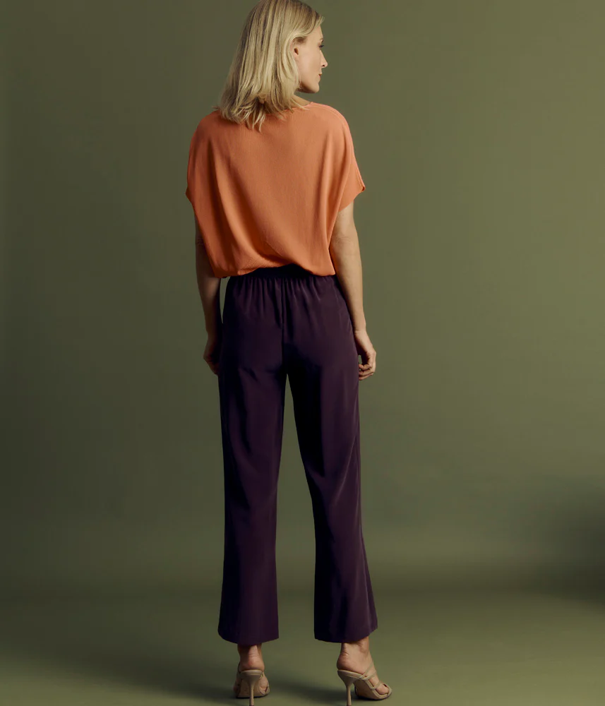 Pantalon fluide en soie lavée PRESTIGE/85145/052