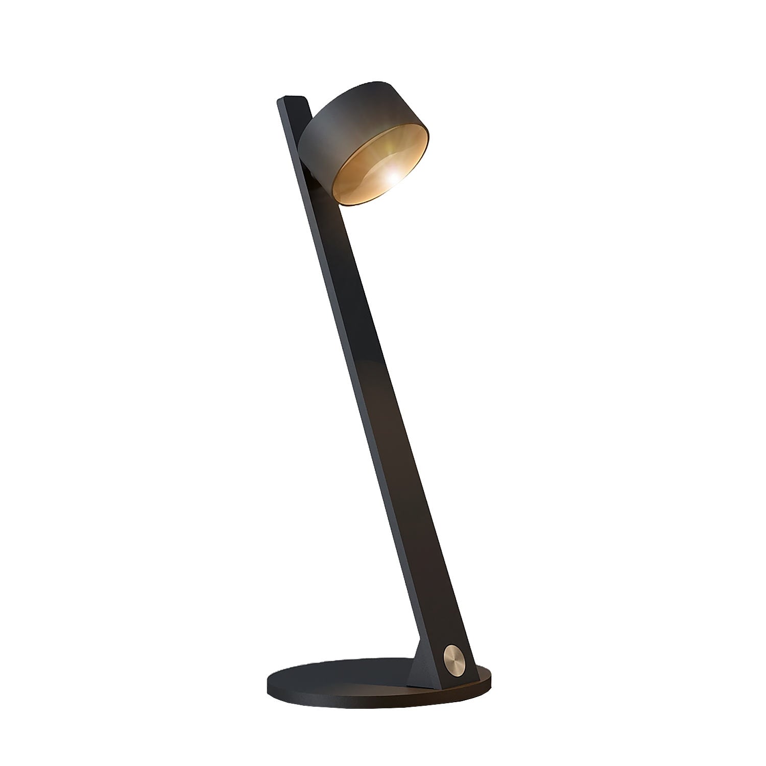 Artdelight tafellamp Omega - 1 lichts - 18 x 49  cm - zwart