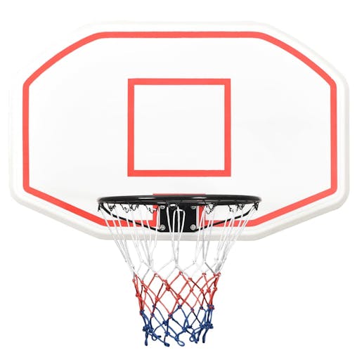 NNEVL Basketball Backboard White 109x71x3 cm Polyethene