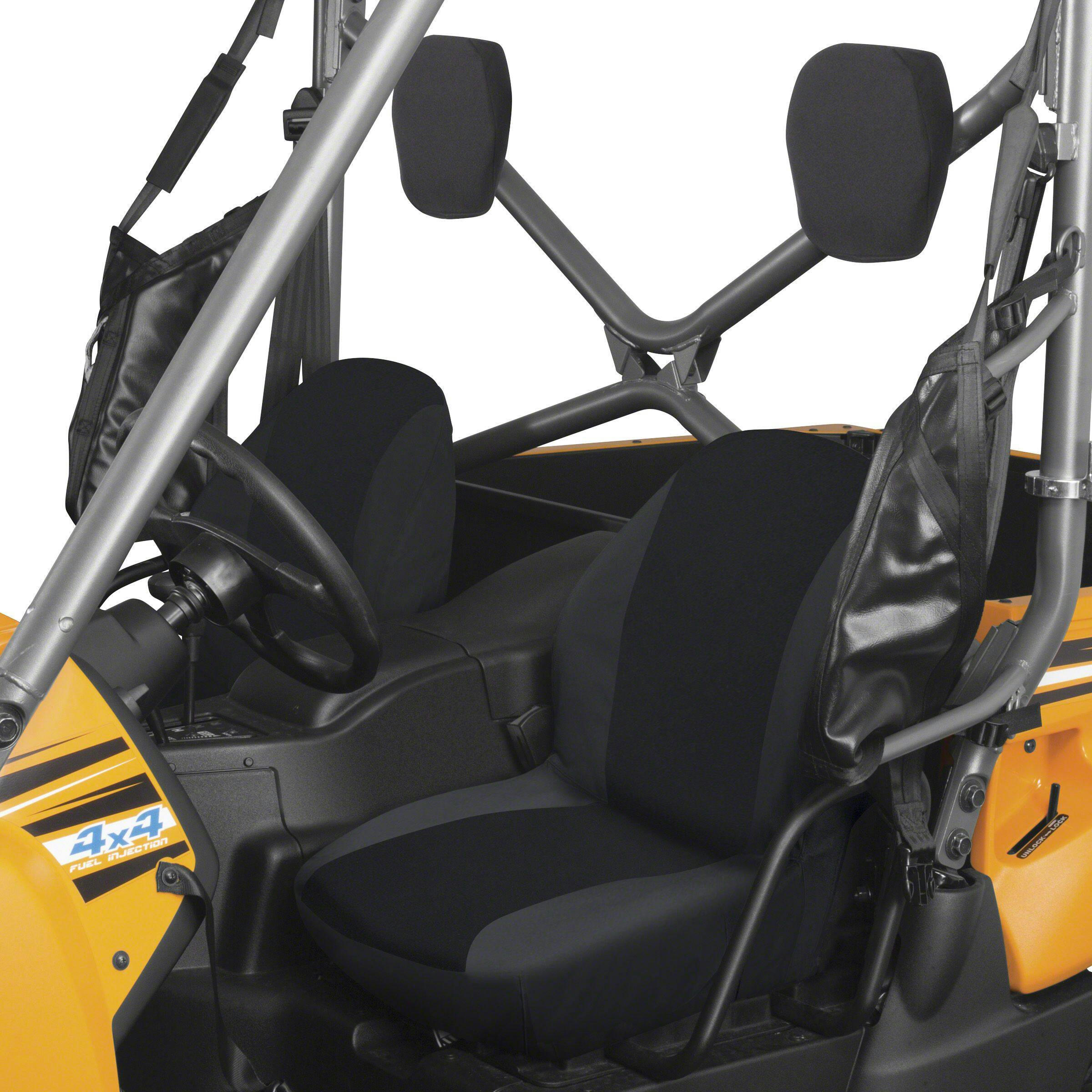 Classic Accessories QuadGear UTV Bucket Seat Covers, Fits Yamaha® Rhino (2015 Models & Older), Black