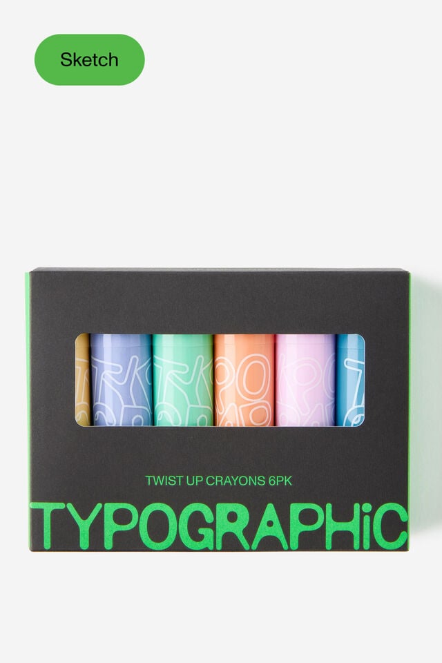 Artists Twist Crayons 6Pk