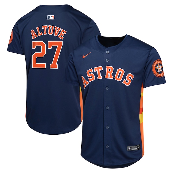 Jose Altuve Houston Astros Nike Youth Alternate Limited Player Jersey - Navy/Orange