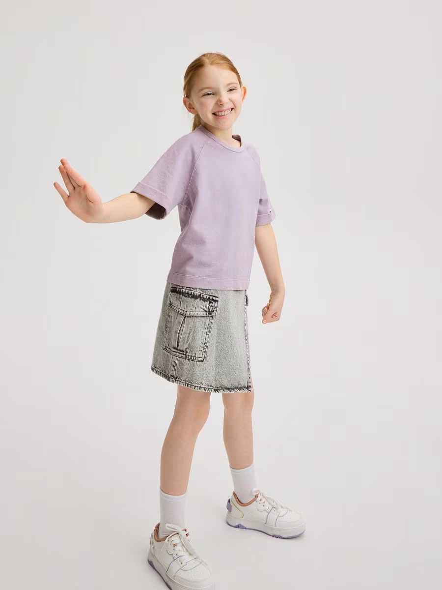 Cotton T-Shirt With Wash Effect
