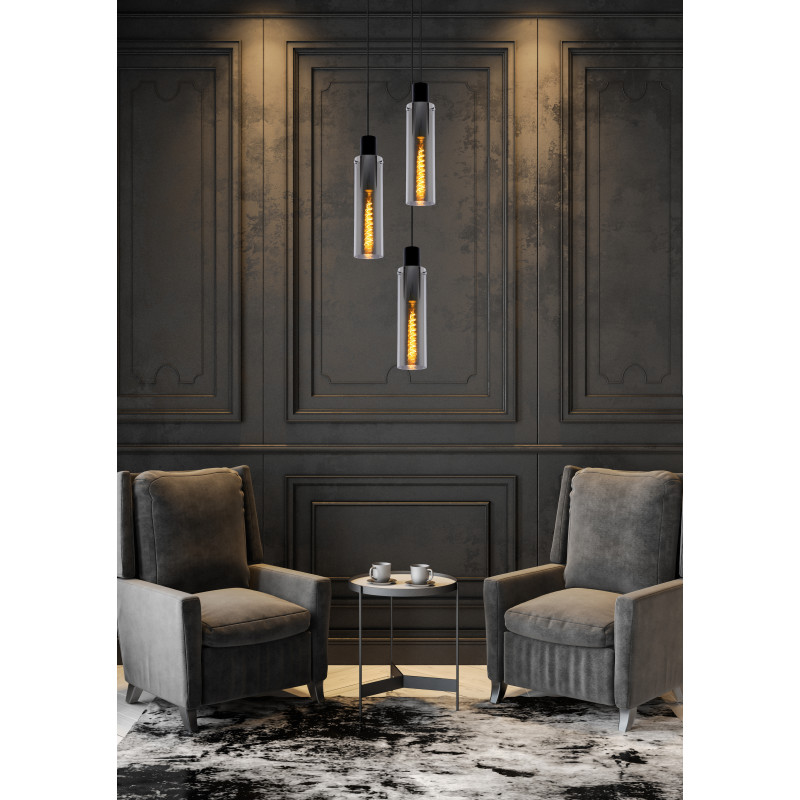 Suspension Orlando dimmable E27 3 x 40 W LUCIDE