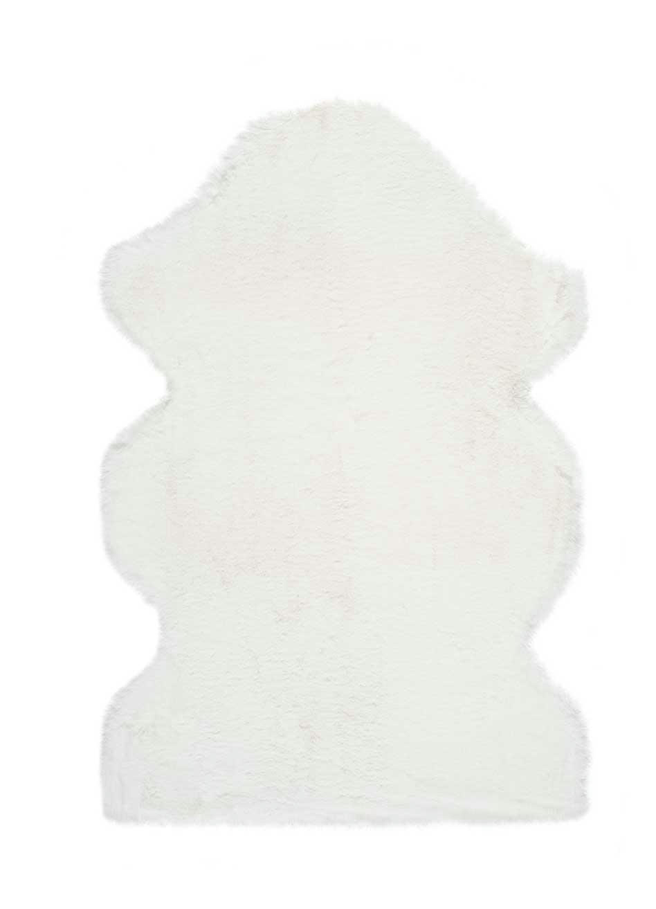 FOX - Tapis lavable extra doux blanc, 60X90 cm