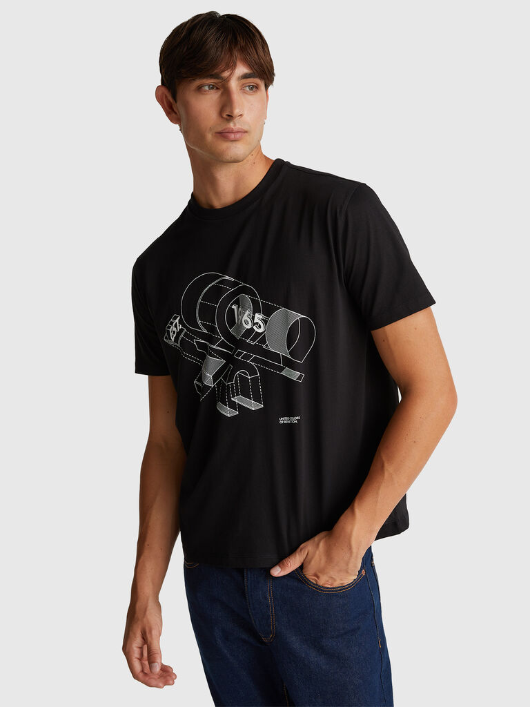 T-shirt in cotton with logo