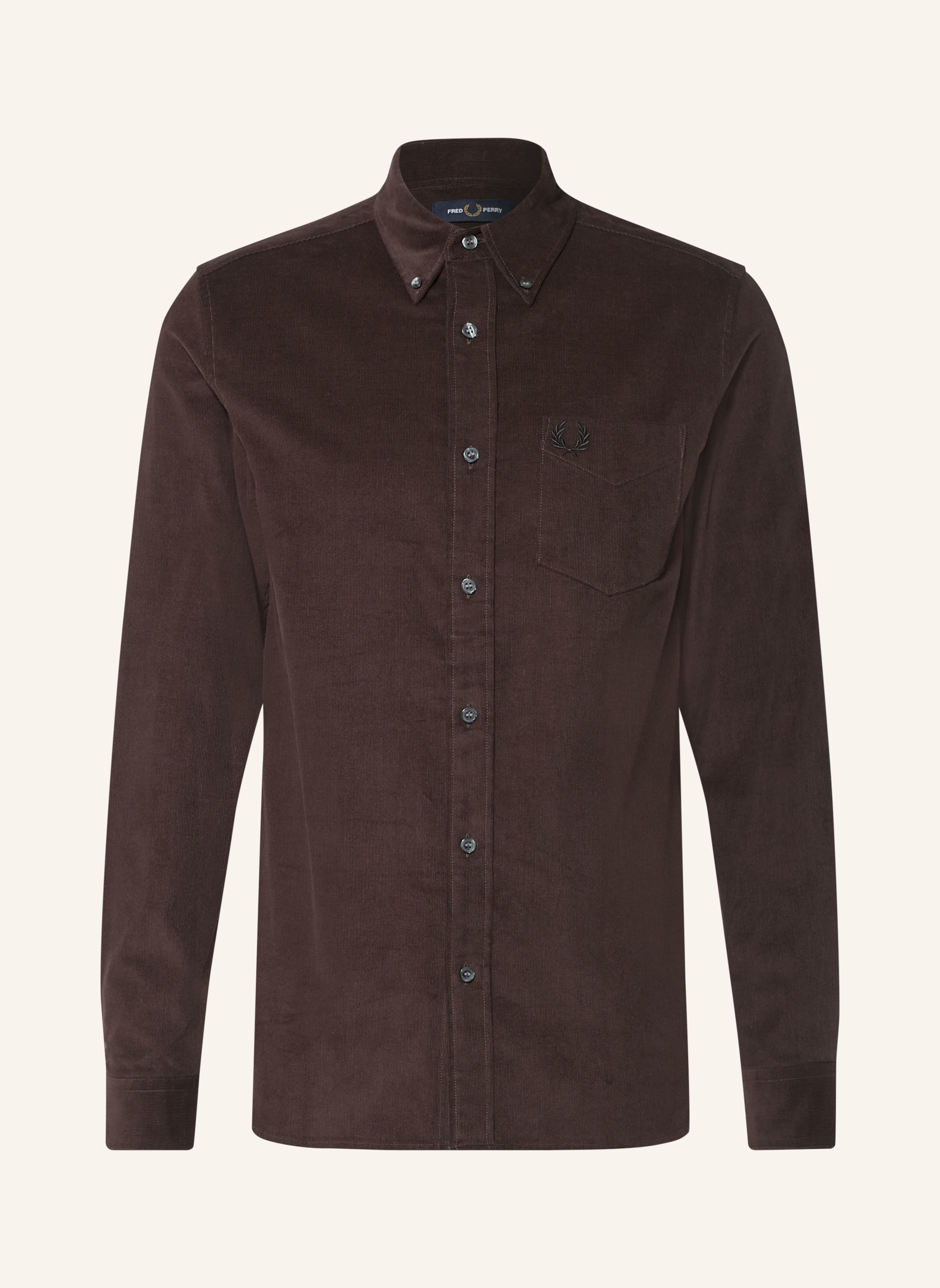 FRED PERRY Cordhemd Slim Fit