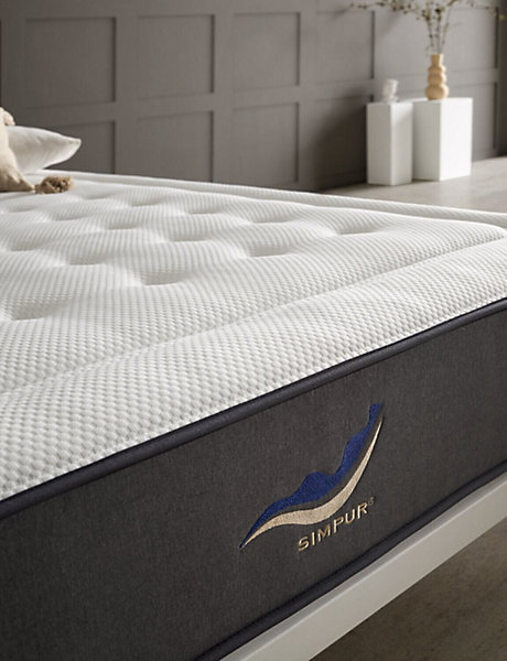 Matelas 140x190 cm Simpur Sport, mousse HR multizone haute densité, 30 cm, soutien semi-ferme, confort et maintien optimal