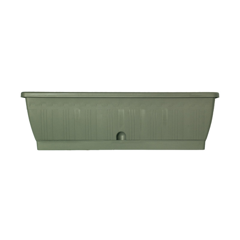 Jardinière verte grise Terraflor 80 x 20 x 18 cm