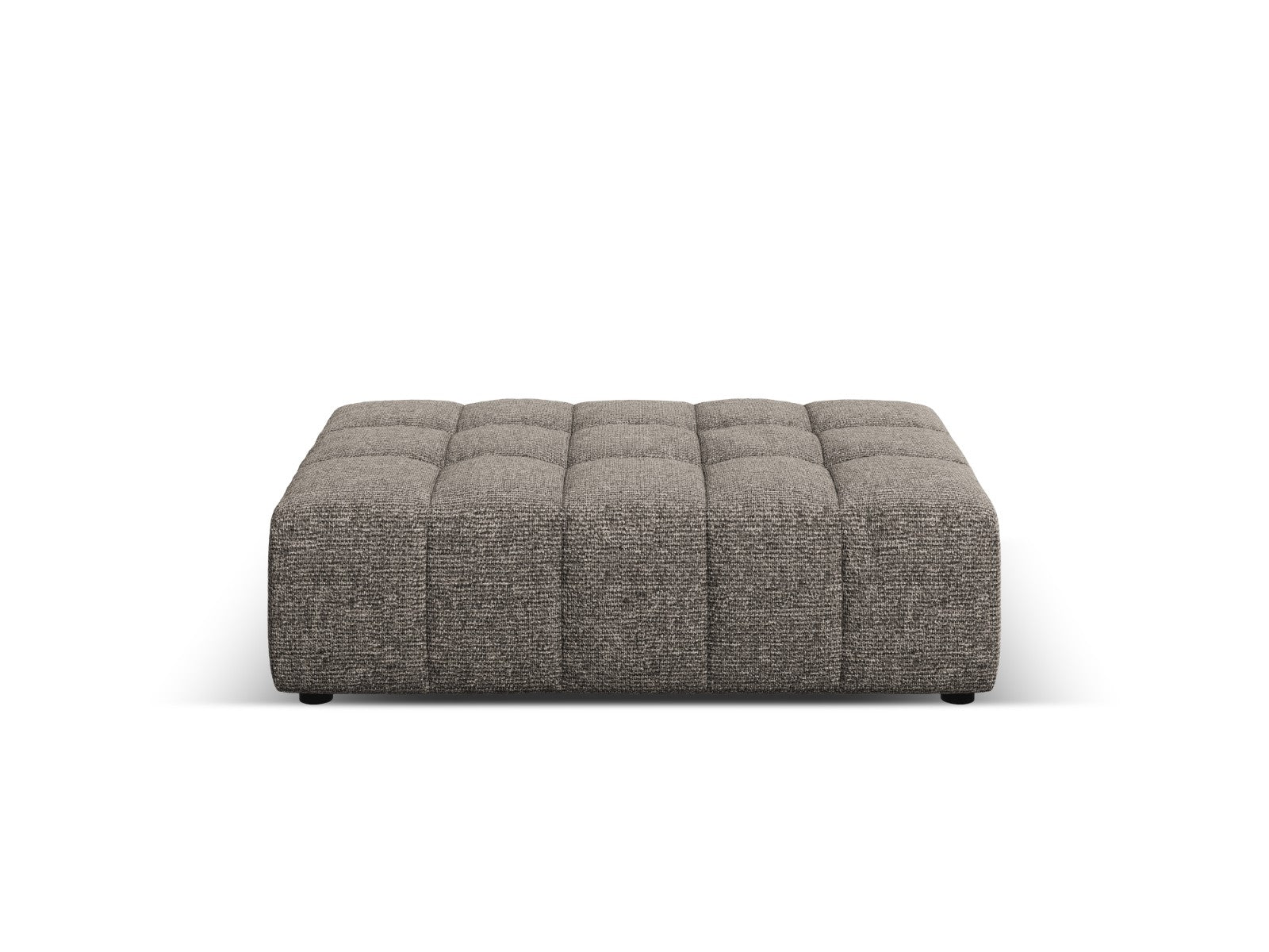 Cosmopolitan Design Poef Chicago chenille grijs - 84x102x42cm