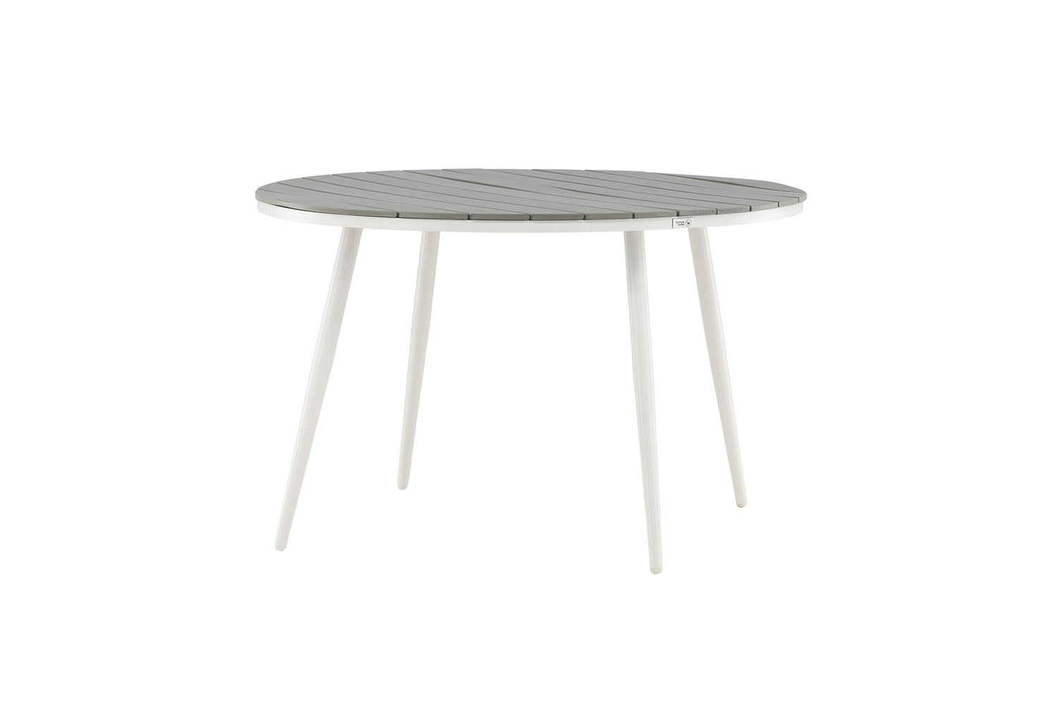Rebellenclub Ronde Tuintafel Solis - ø120cm - Wit Grijs