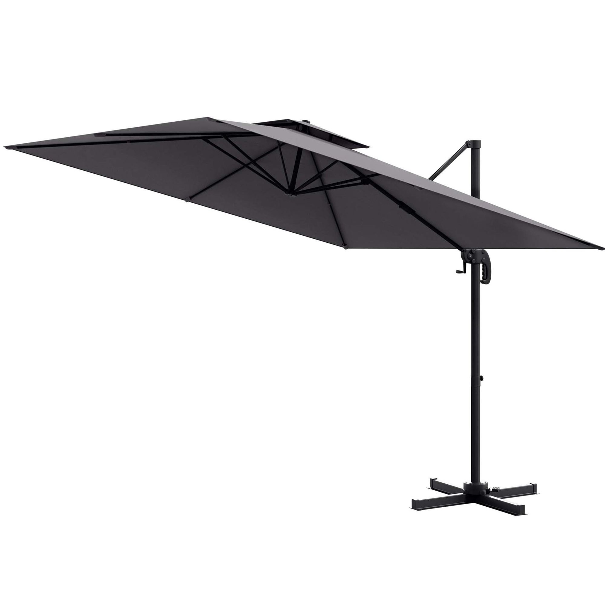 Parasol ogrodowy z wysięgnikiem Fuscado 300 cm - Szary
