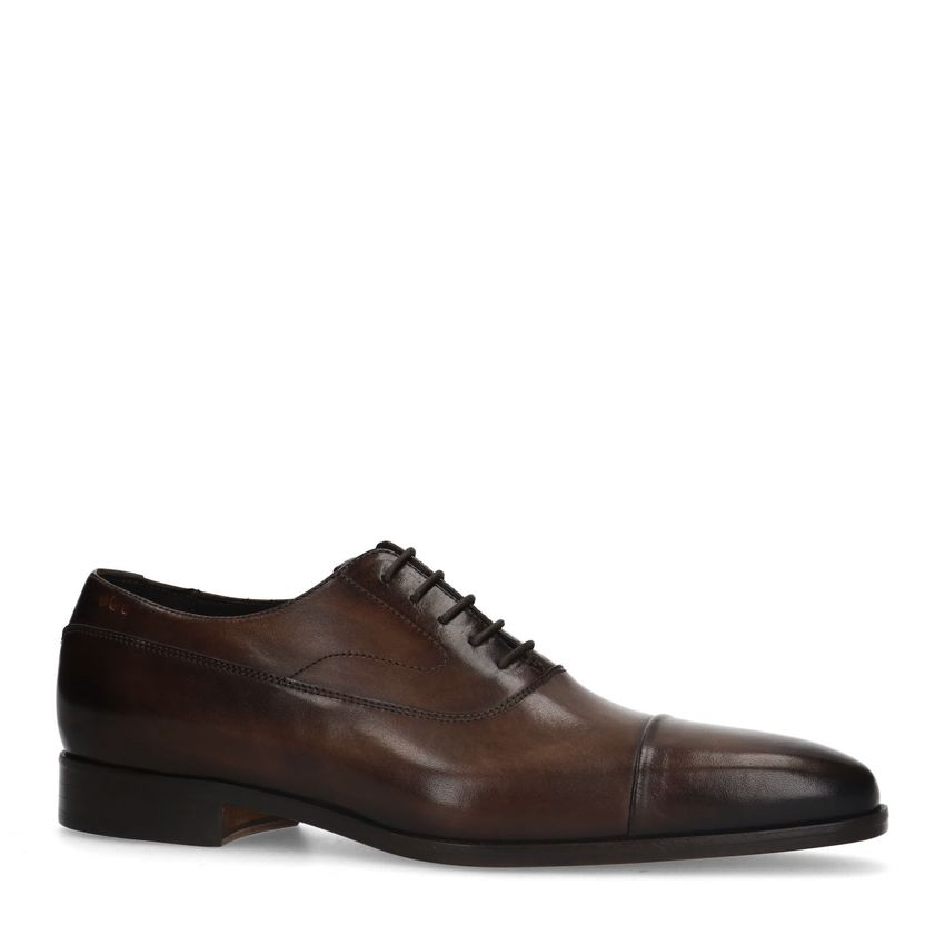 Heritage Cognac leren veterschoenen