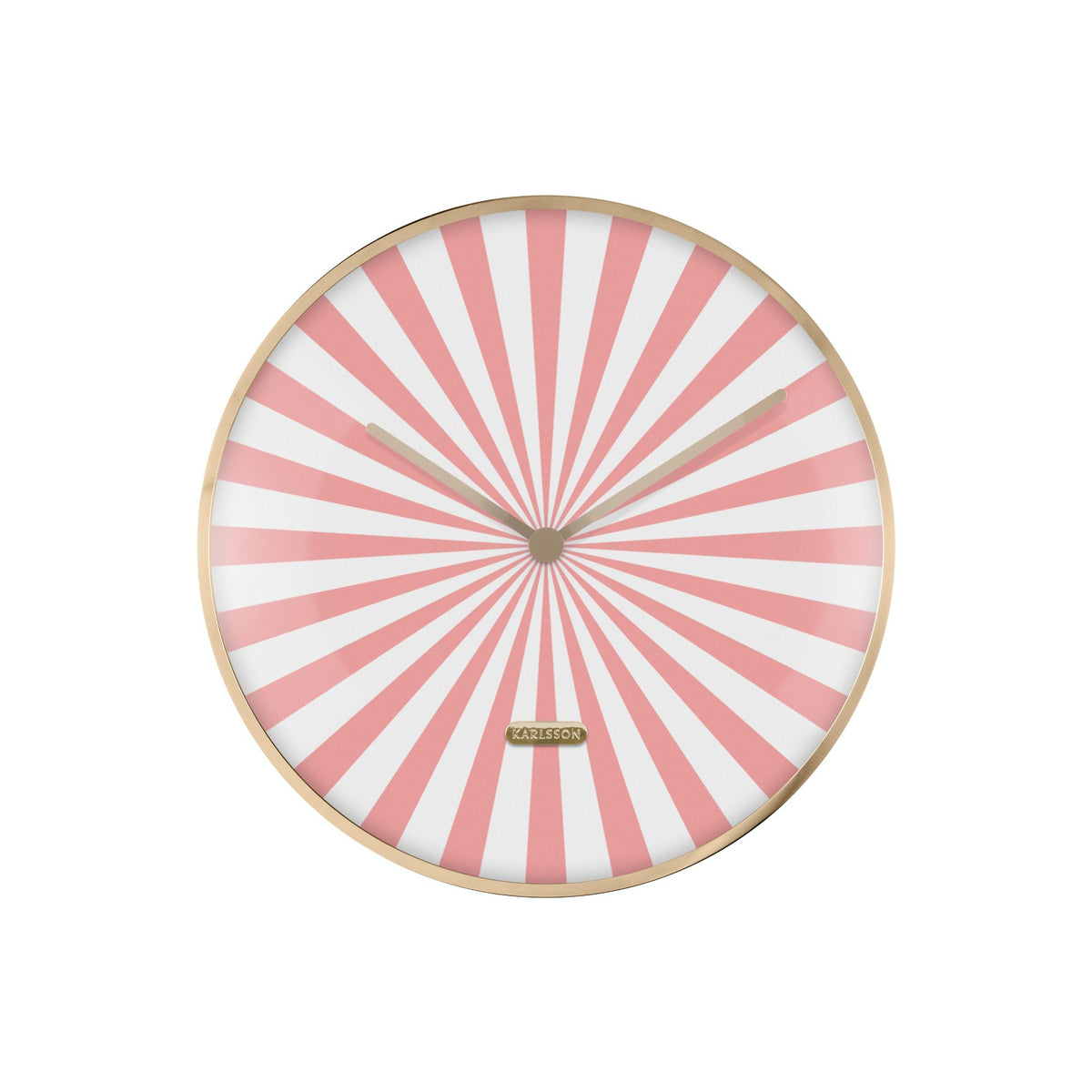 Karlsson wandklok Candy Swirl Dome - roze - Ø40cm