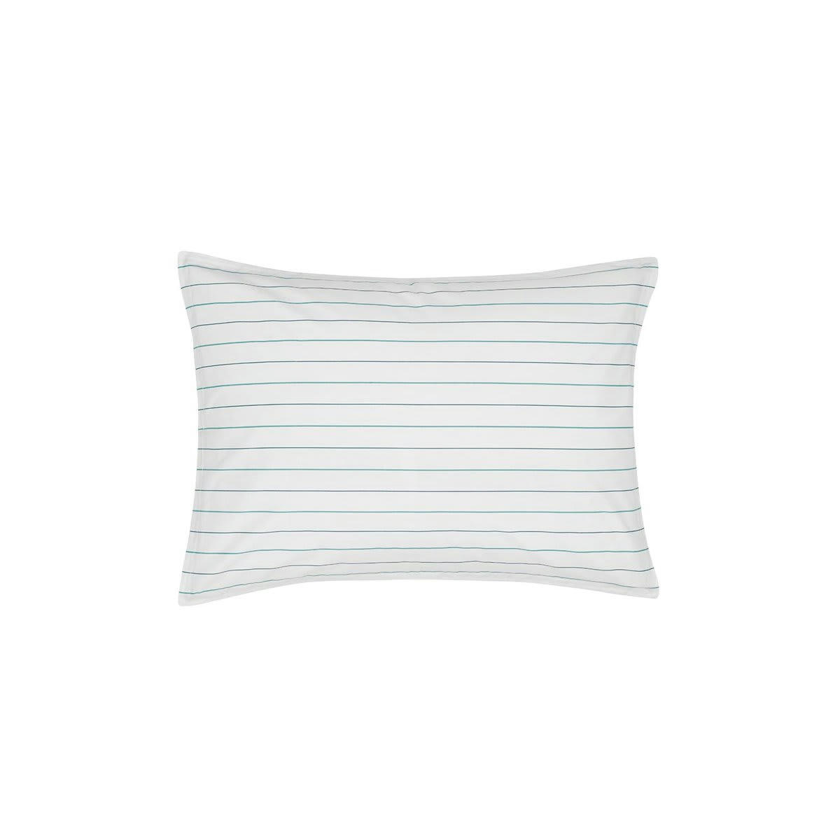 HOSSEGOR - 2 taies d'oreillers en percale de coton  petrol 50x70 cm